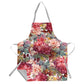 Pink Floral Arrangement Medium Length Apron By Mark Van Vuuren