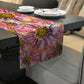 Pink Flourishing Floral Table Runner  By Mark Van Vuuren