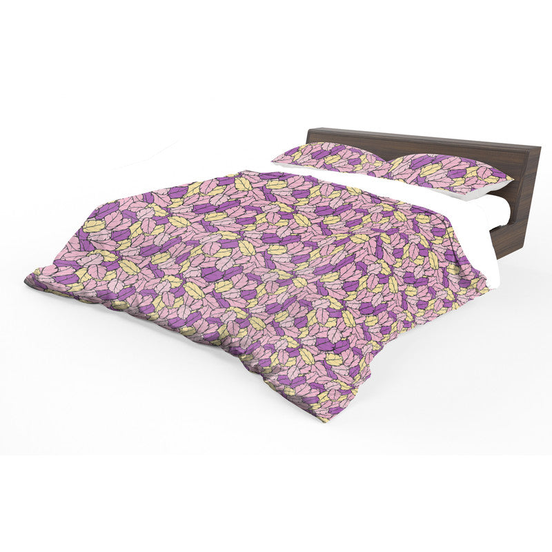Pink Foliage Fantasia Duvet Cover Set