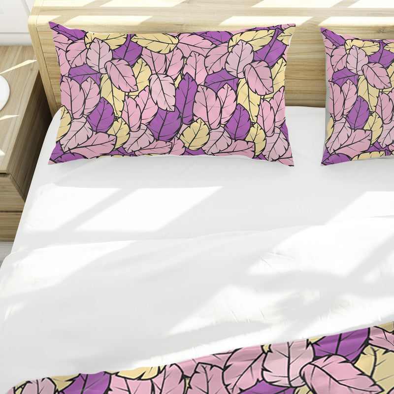 Pink Foliage Fantasia Duvet Cover Set