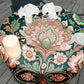 Pink Indian Pattern Round Tablecloth