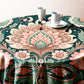 Pink Indian Pattern Round Tablecloth