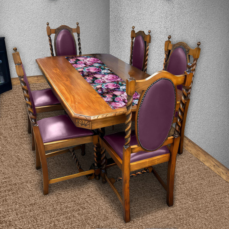 Pink Roses Against The Wall 160cm Table Runner