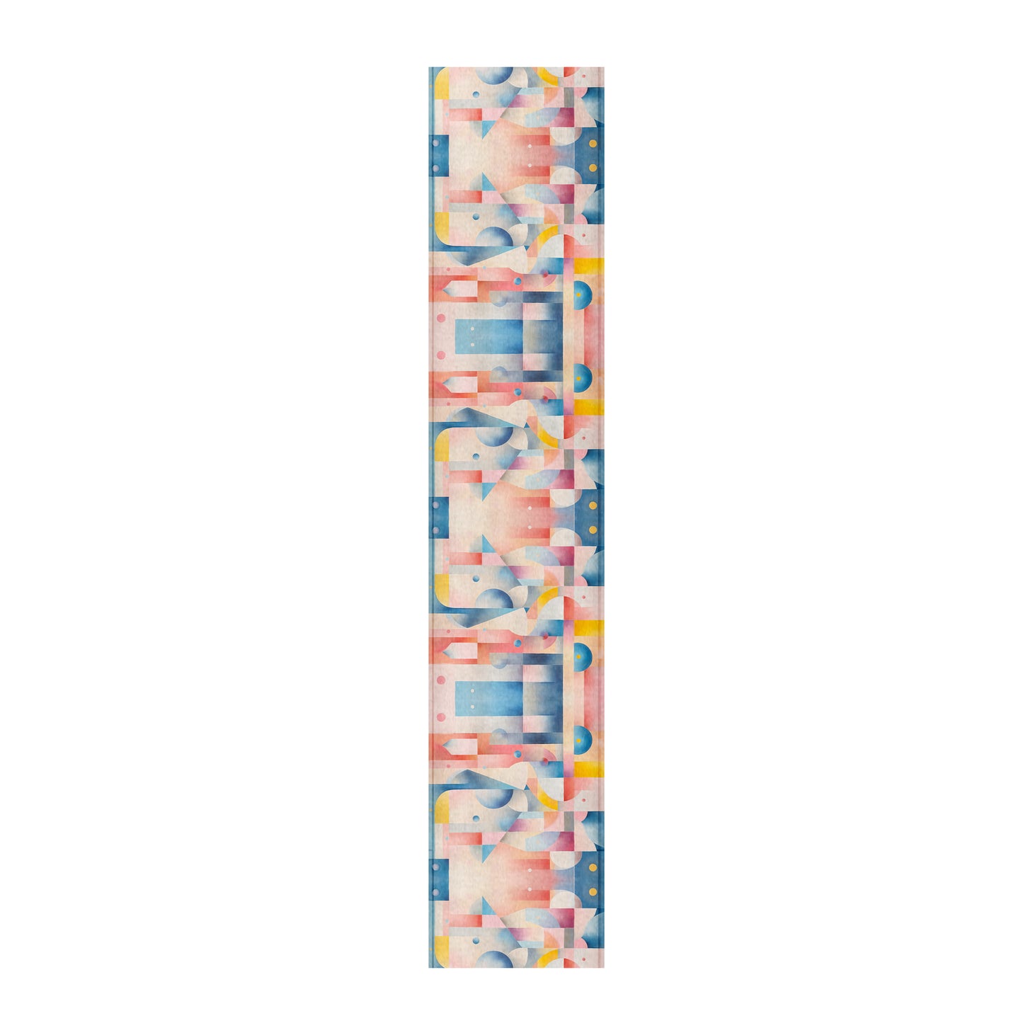Pink Abstract Shapes Table Runner