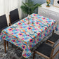 Pink And Blue Rectangle Tablecloth