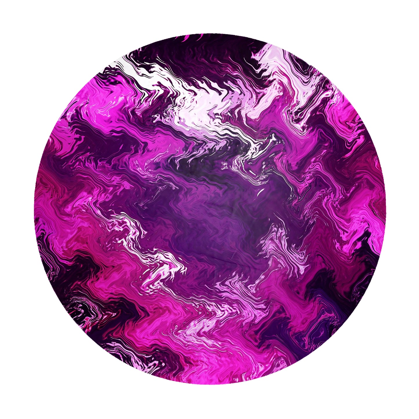 Pink And Purple Cross Round Tablecloth