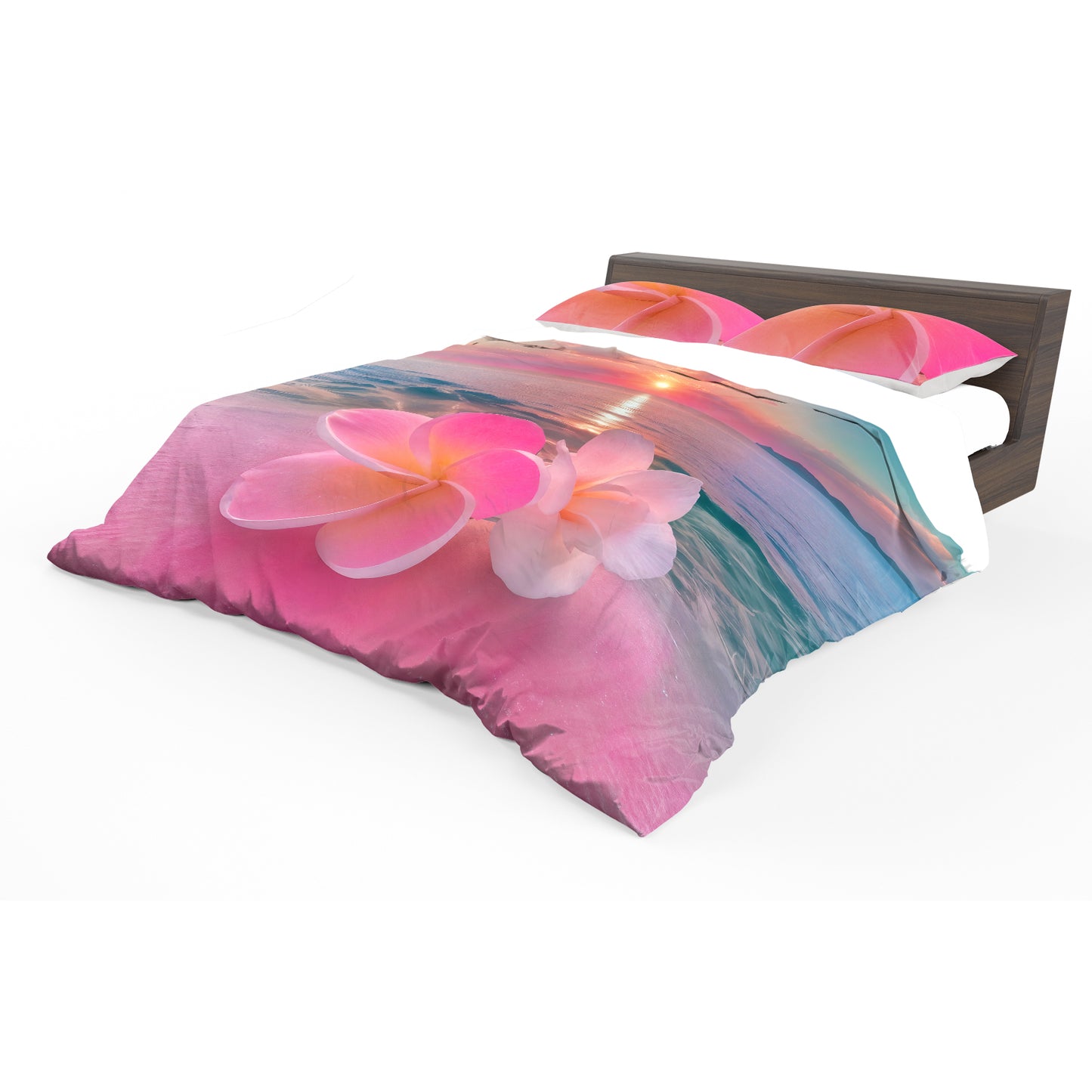 Pink Beach Blossom Dream Duvet Cover Set