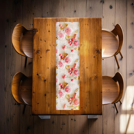 Pink Berries In Bloom 160cm Table Runner