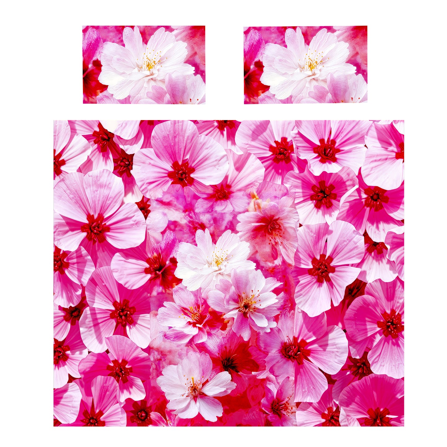Pink Bloombrush Fantasy Duvet Cover Set