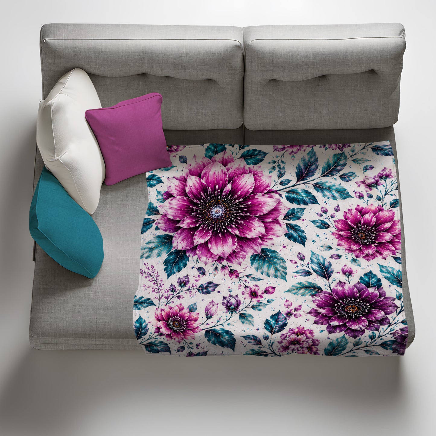 Pink Blooming Blossoms Light Weight Fleece