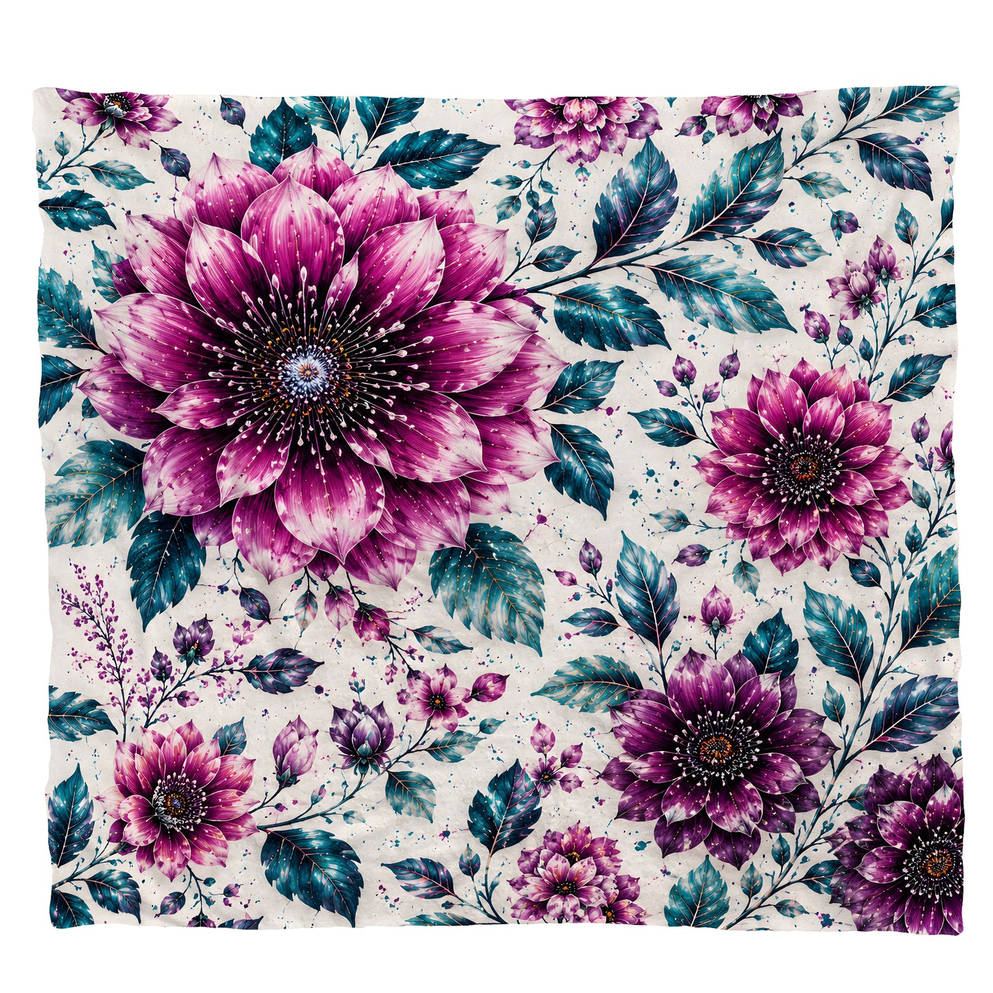 Pink Blooming Blossoms Light Weight Fleece