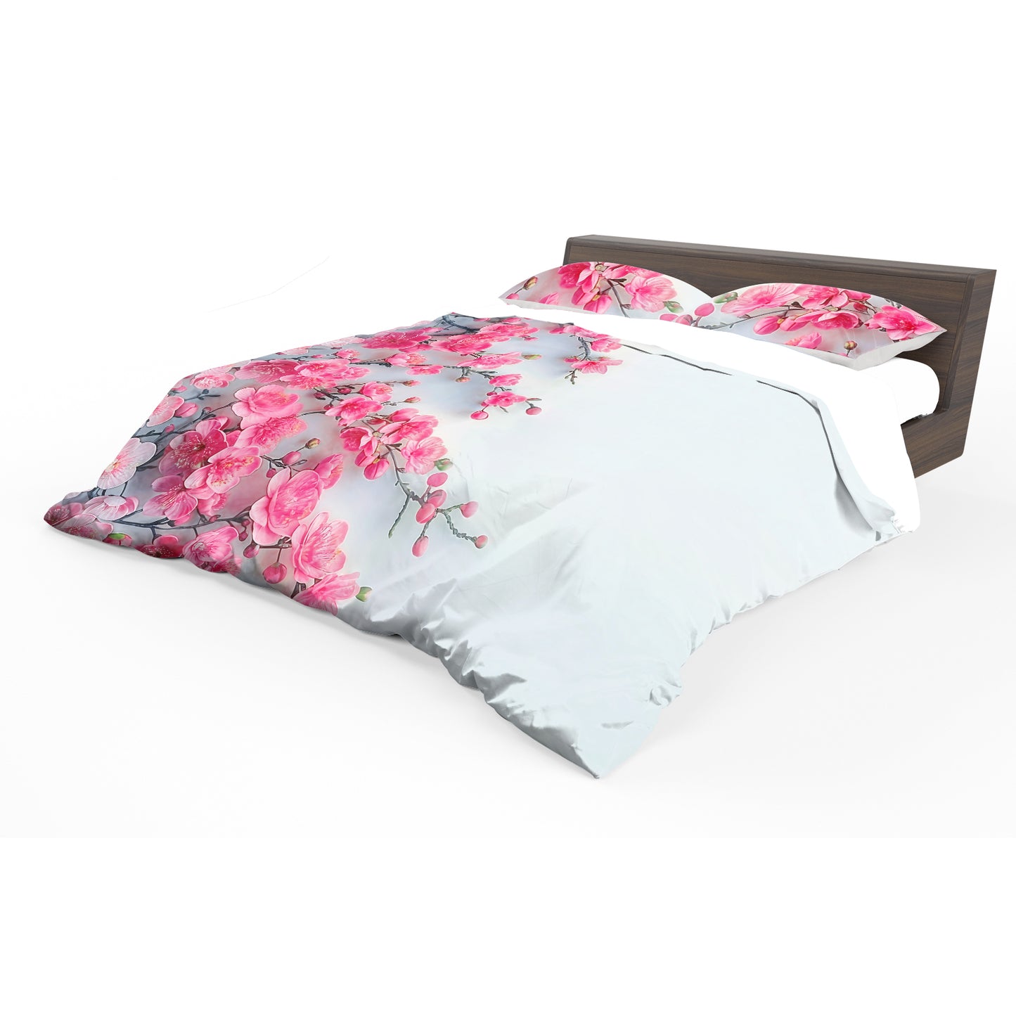 Pink Blossoms Duvet Cover Set