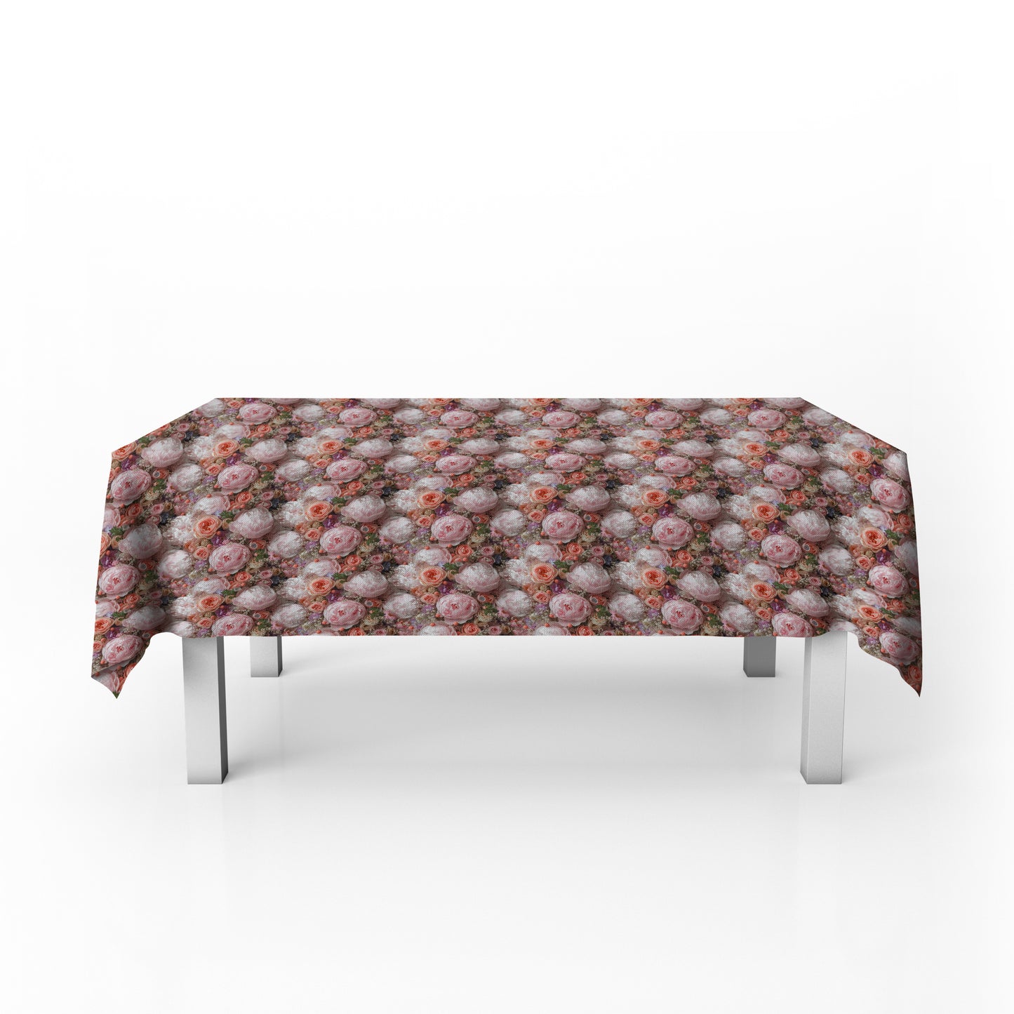 Pink Blush Peony Rectangle Tablecloth