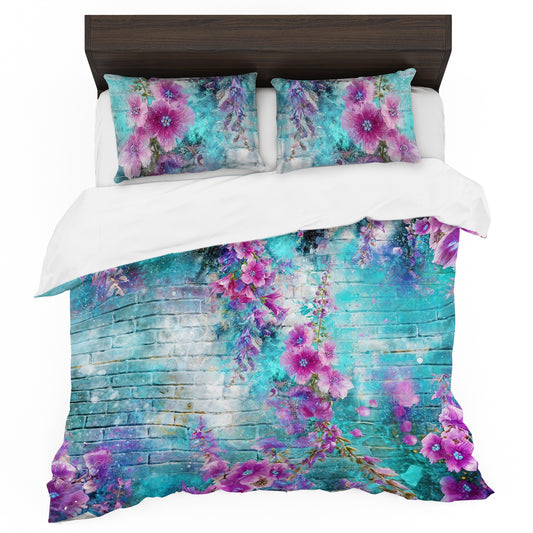 Pink Bougaivilla Duvet Cover Set