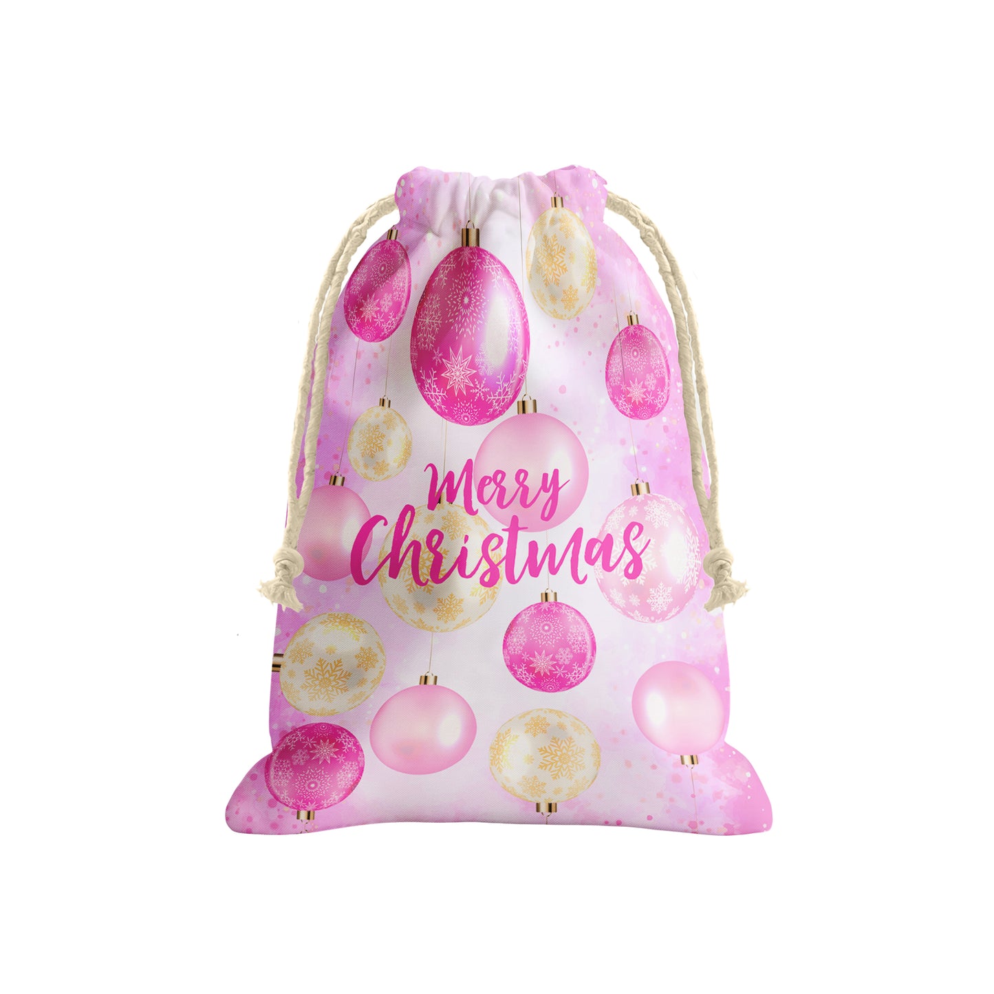 Pink Christmas Gift Bag (Set of 3)
