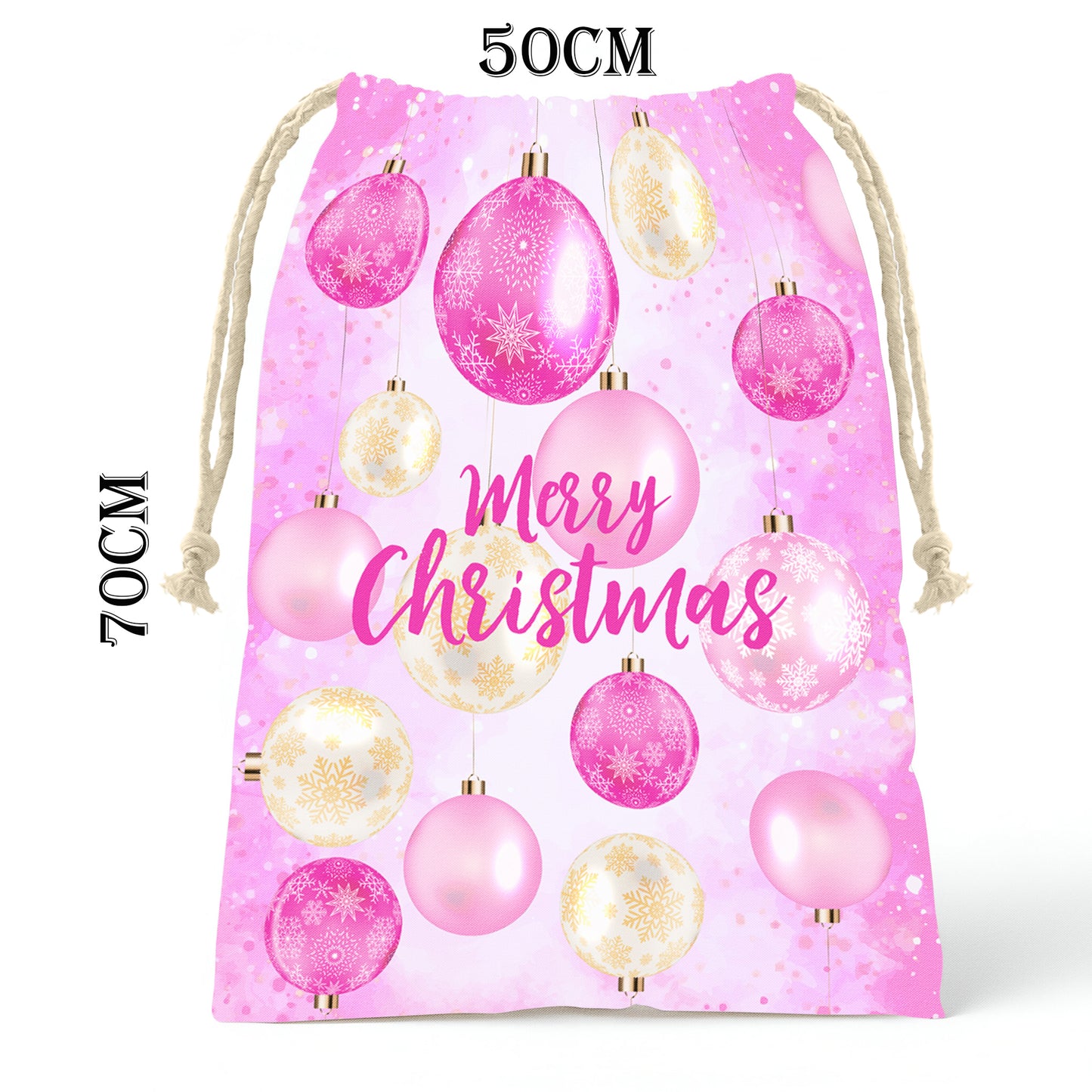 Pink Christmas Gift Sack