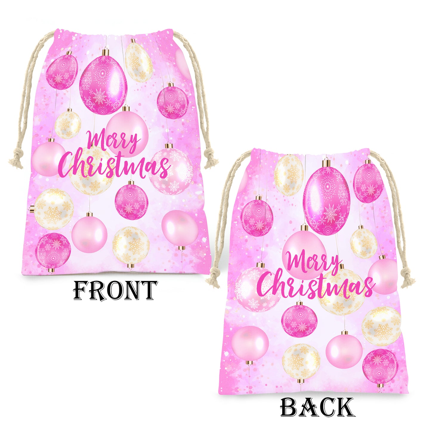 Pink Christmas Gift Sack