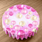 Pink Christmas Round Tablecloth