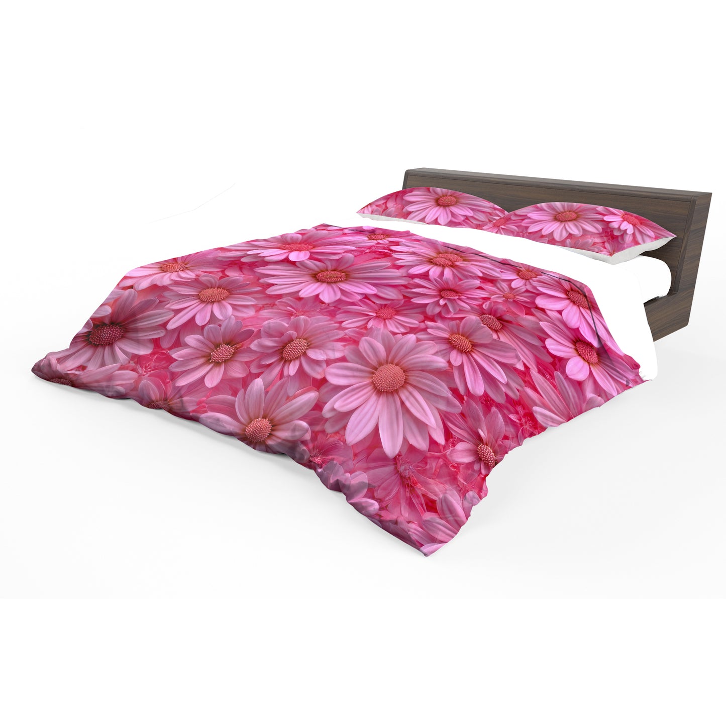Pink Daisies Duvet Cover Set