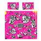 Pink Dragon Arcade Kids Duvet Cover Set