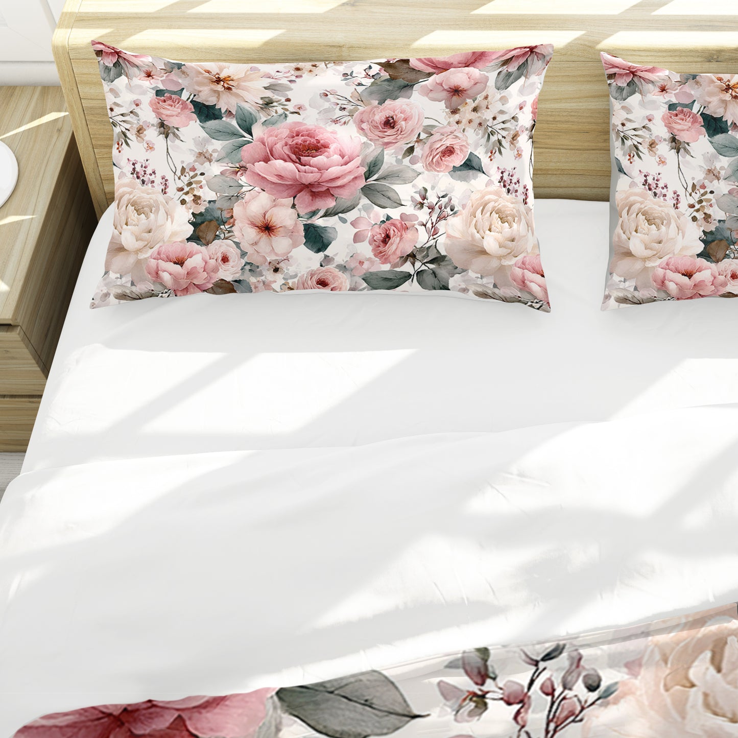 Pink Floral Duvet Cover Set by Mark van Vuuren