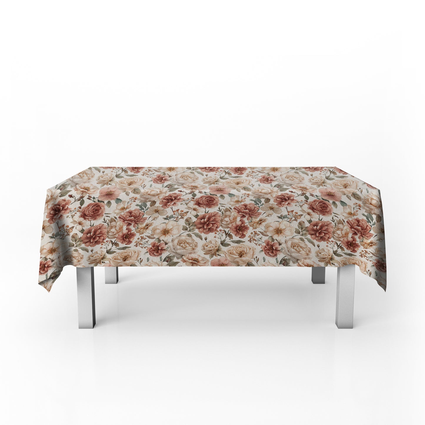Pink Floral Rectangle Tablecloth by Mark van Vuuren