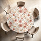 Pink Floral Round Tablecloth by Mark van Vuuren