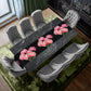 Pink Flowers on Black Table Runner By Mark van Vuuren