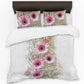 Pink Gerbera Daisies Duvet Cover Set
