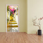 Pink Hanging Flowers Door Decoupage