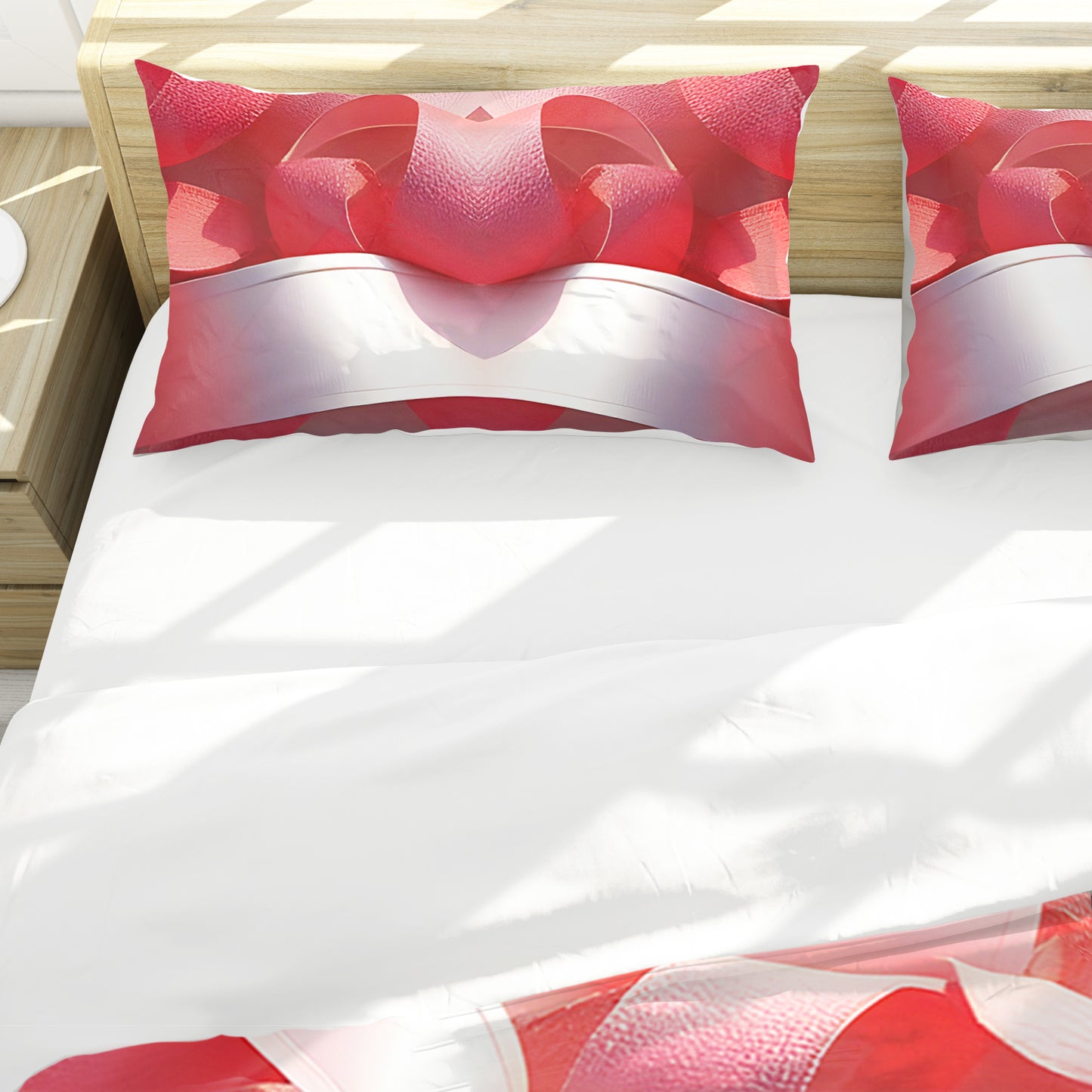 Pink Infinite Loop Duvet Cover Set