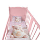 Pink Leopard Cub Cot Set