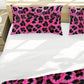 Pink Leopard Fur Duvet Cover Set
