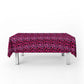 Pink Leopard Fur Rectangle Tablecloth