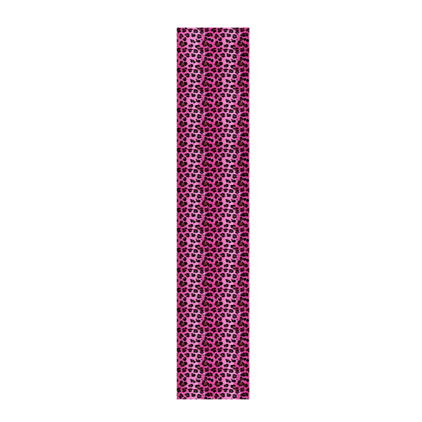 Pink Leopard Fur Table Runner
