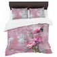 Pink Letter Duvet Cover Set