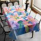 Pink Lilies Rectangle Tablecloth