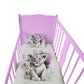 Pink Lion Cub Cot Duvet Set By Nathan Pieterse