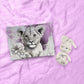 Pink Lion Cub Cot Duvet Set By Nathan Pieterse