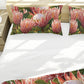 Pink Painted Proteas Duvet Cover Set
