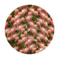 Pink Painted Proteas 2,3m Round Tablecloth