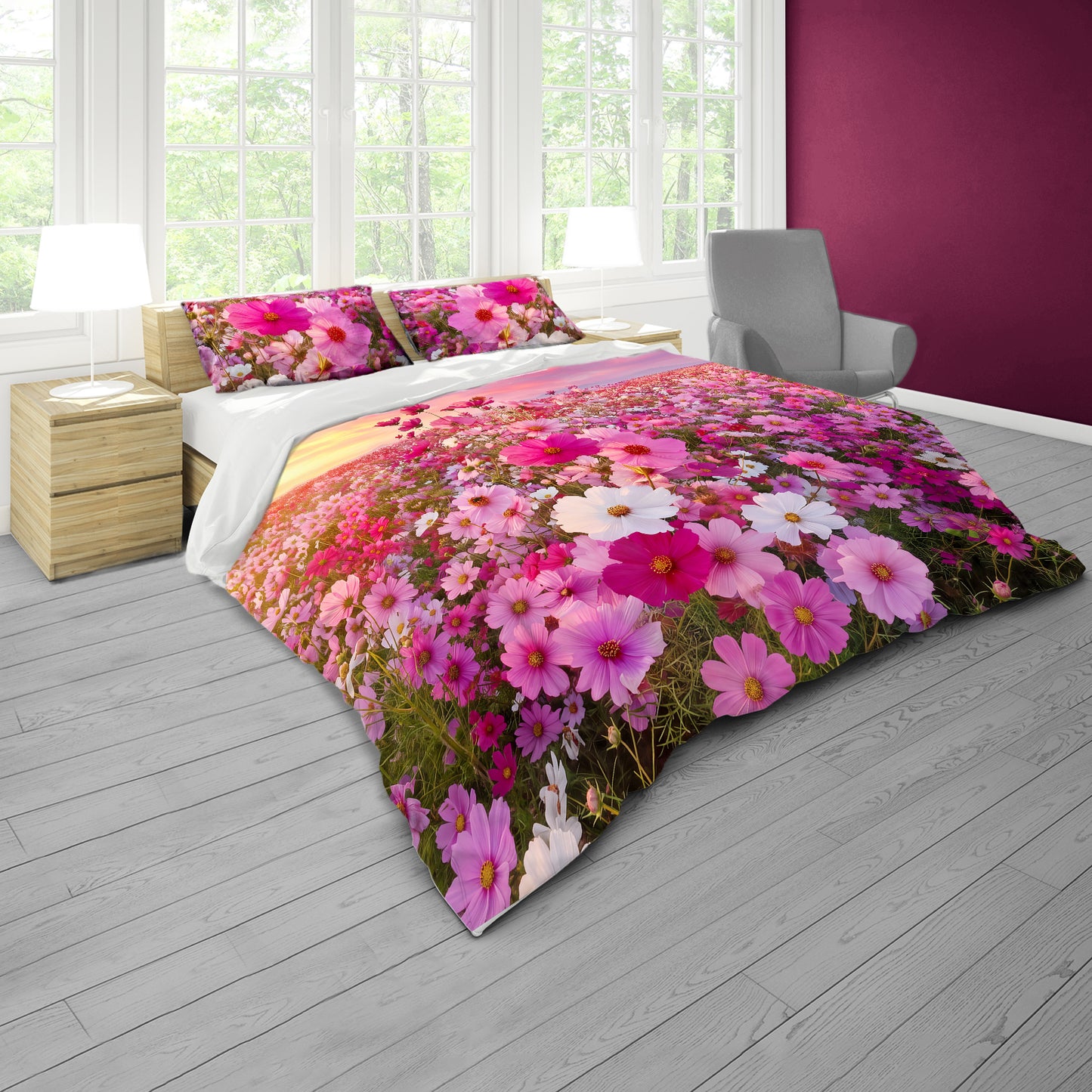 Pink Paradise Duvet Cover Set