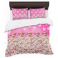 Pink Peeking Piglets Duvet Cover Set