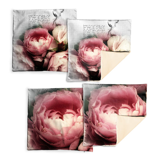 Pink Peonies Luxury Scatter Covers (Set of 4)