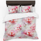 Pink Peonies on Silk Duvet Cover Set