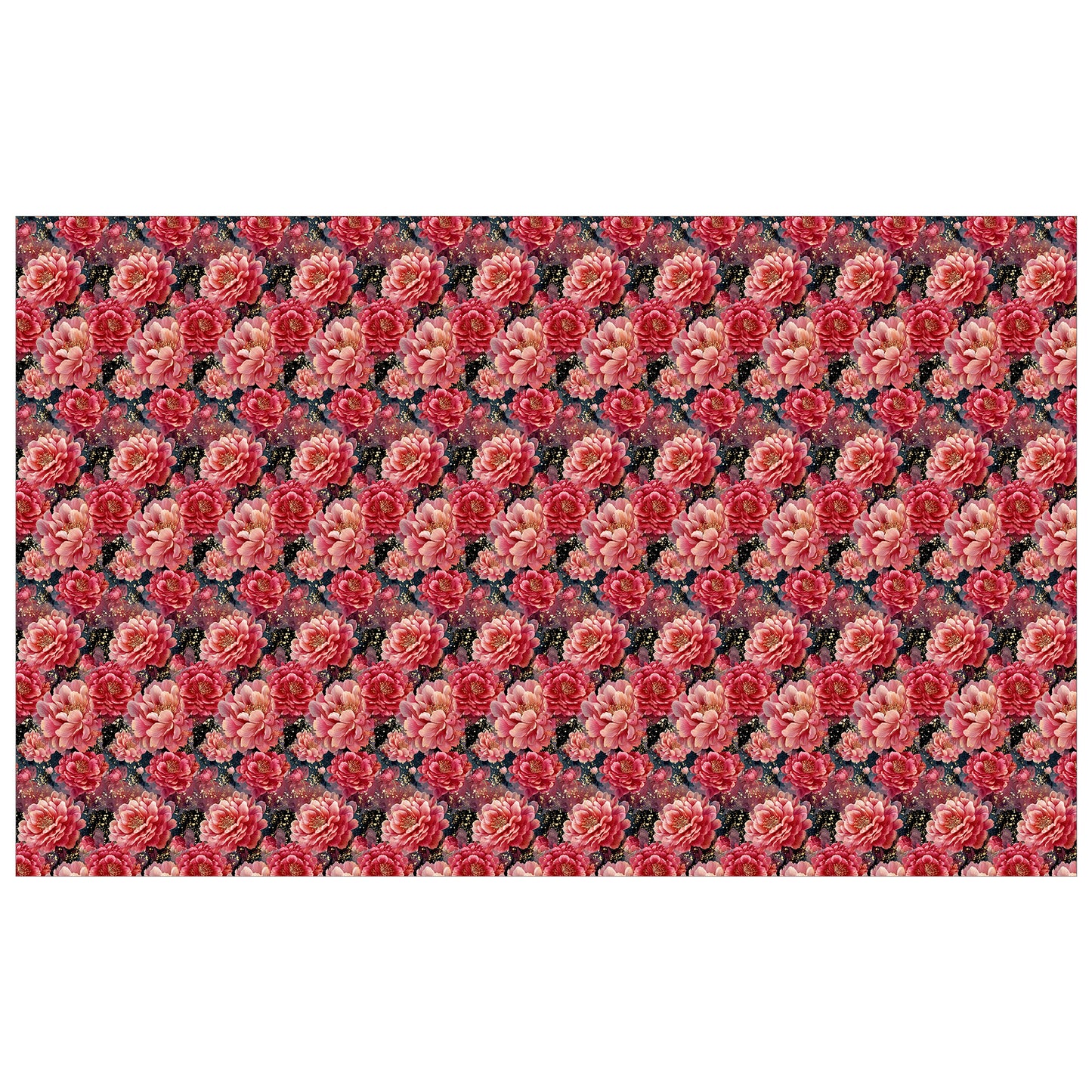 Pink Peony Bloom Rectangle Tablecloth