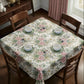 Pink Peony On Cream Square Tablecloth