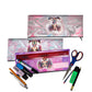 Zip & Go Pink Pony Tails Pencil Bags Set of 3