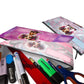 Zip & Go Pink Pony Tails Pencil Bags Set of 3