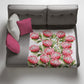 Pink Protea Dreams Light Weight Fleece Blanket by Mark van Vuuren
